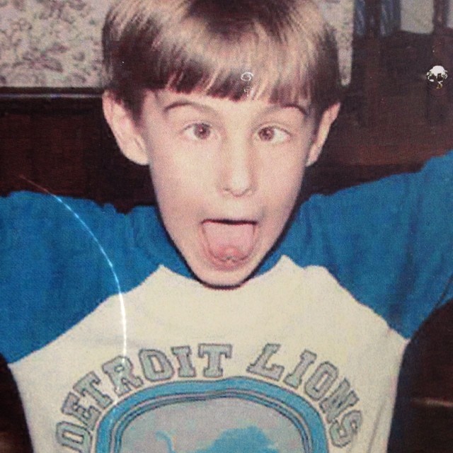 #tbt Me with hair. And a team shirt. Two things you won't see today. And no idea why my tongue looks odd.