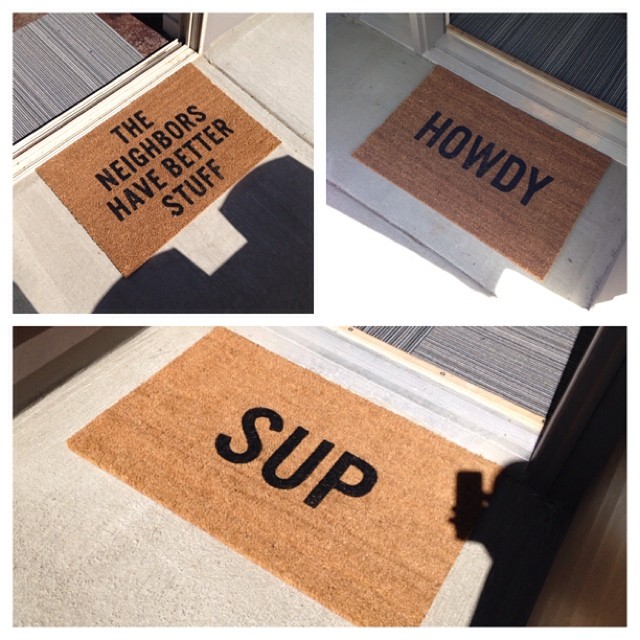 My new door mats.