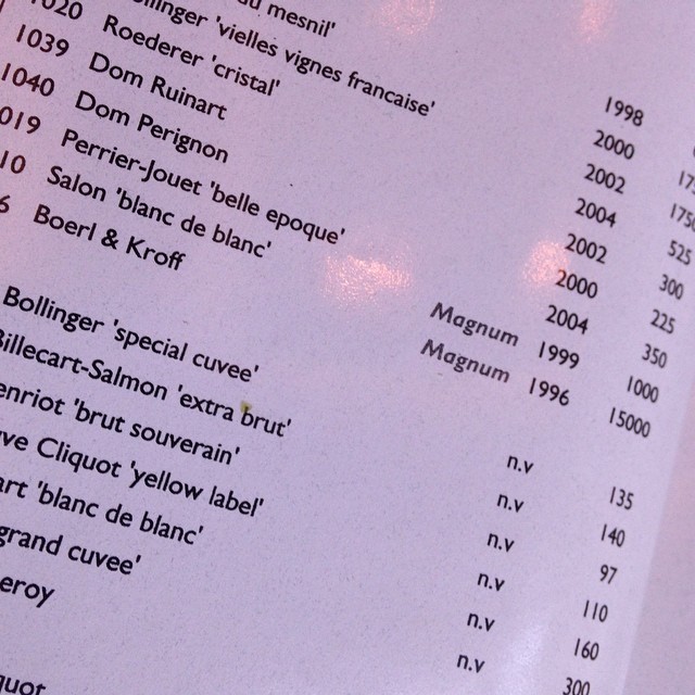 $15,000 for a bottle of champagne better come with a car.