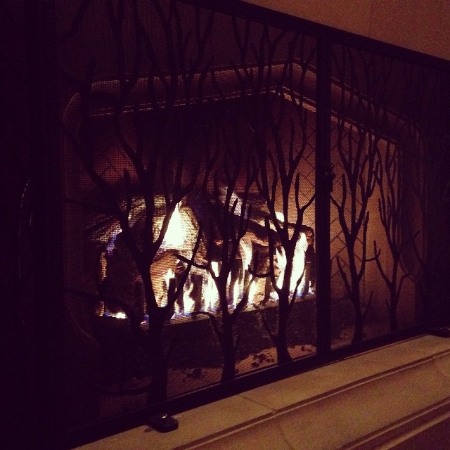 Ending the day with a fire.