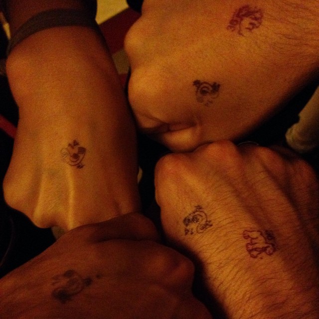 Clubbin' battle scars.