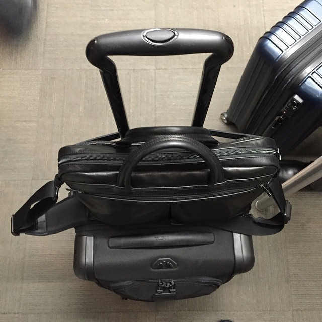 Much to my dismay, I'm taking my first trip in ages with a wheeled carry on. Usually I one bag it with a backpack but this trip requires a suit.