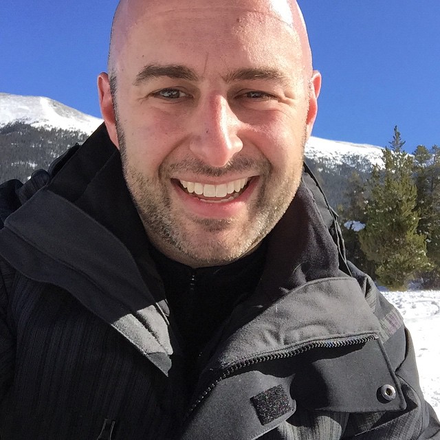 Cold snowboard selfie.