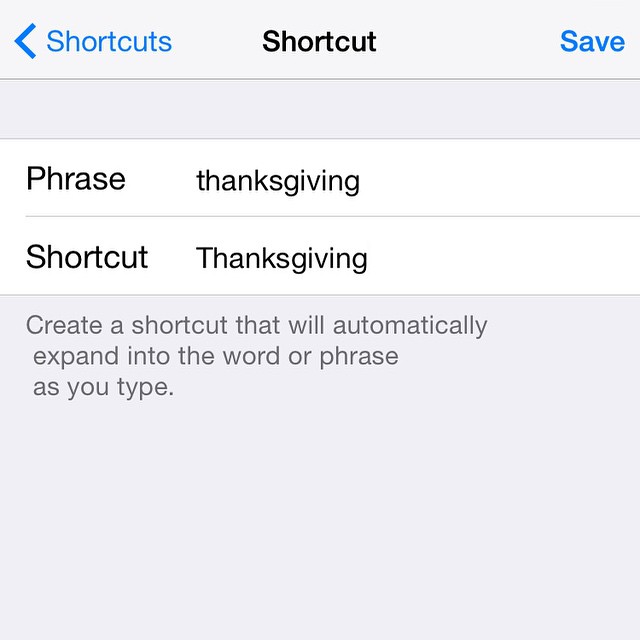 Dear iPhone owners, settings > general > keyboard > shortcuts and add this, please.
