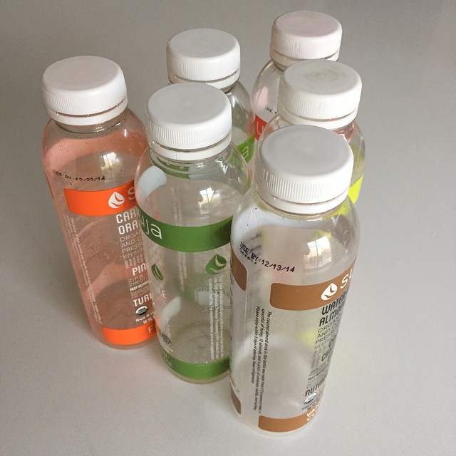 The carnage from yesterday's juice cleanse, day one of three. Here goes day two...