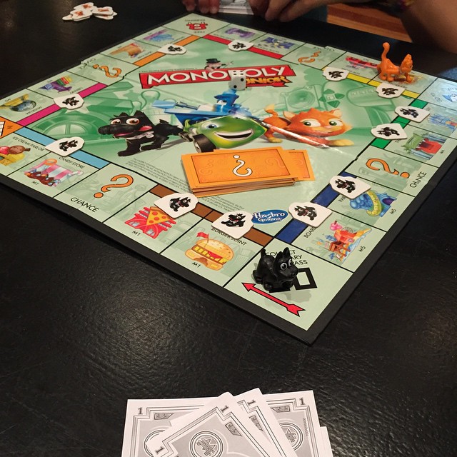 This greedy capitalist just beat a 7 year old in Monopoly Junior.