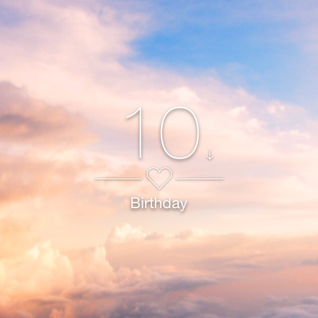 Next shopping holiday: my birthday. You have 10 more days.