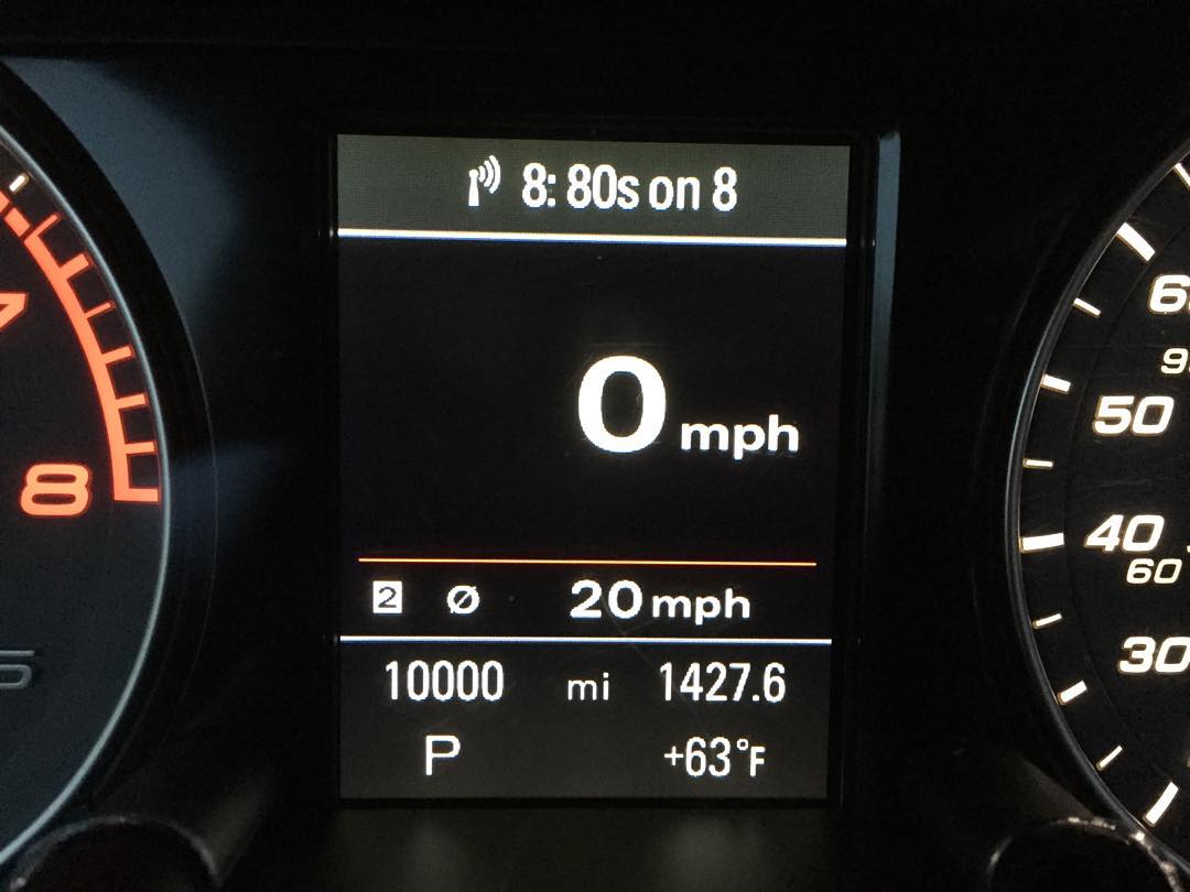 It took 16 months to hit 10,000 miles. #audi #sq5 #irarelydrive