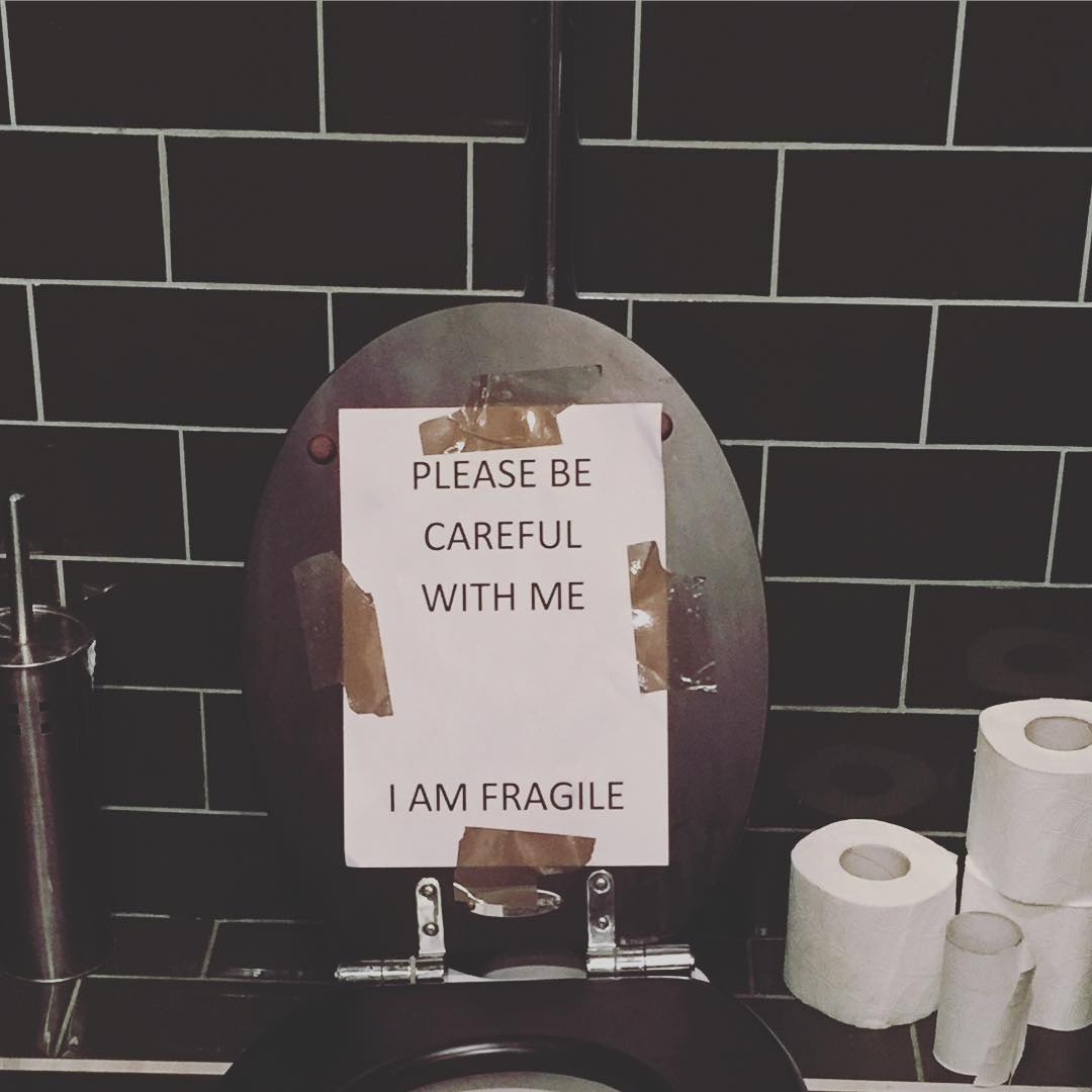 This sign summarizes all of Europe's plumbing.