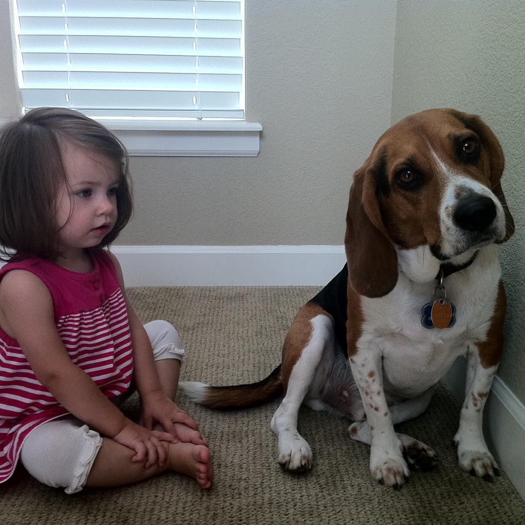 #tbt with a much younger Caroline and Jasper at the old Stapleton house.