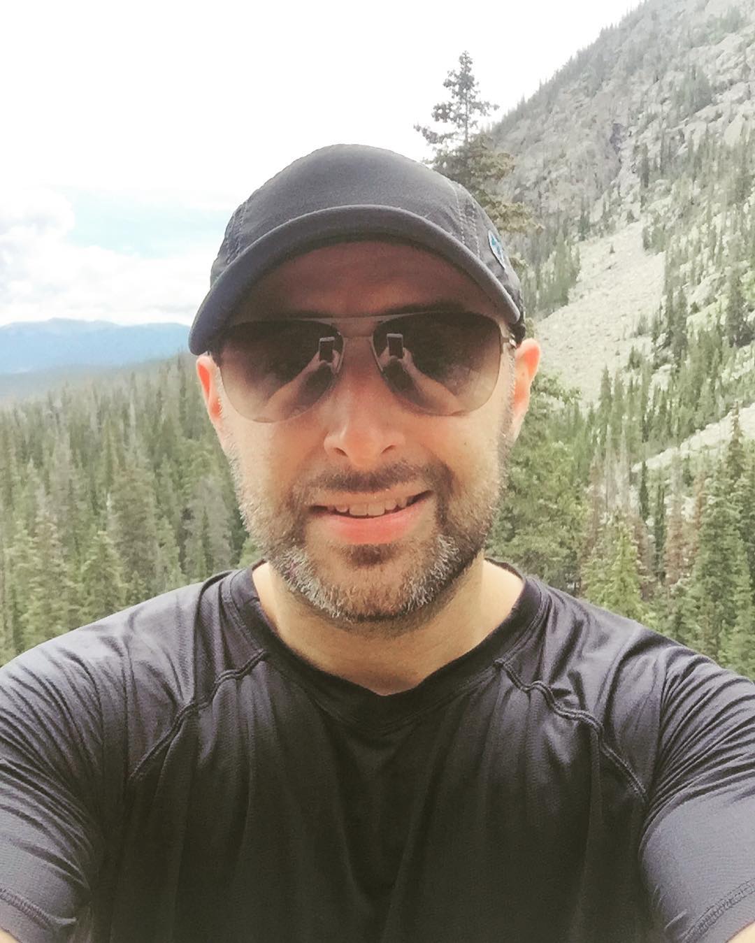 At the top of a waterfall.