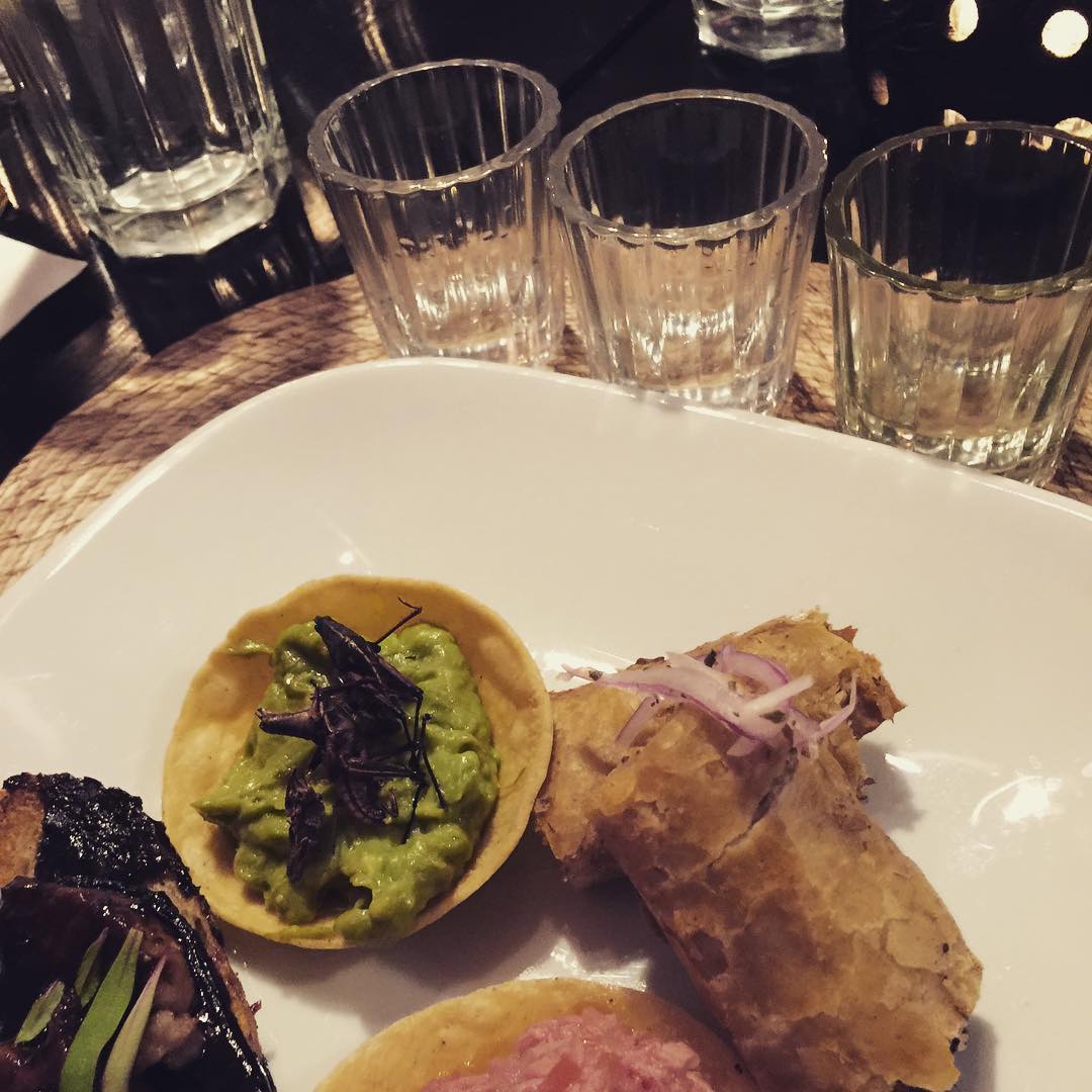 Final stop - mezcal pairing with food.