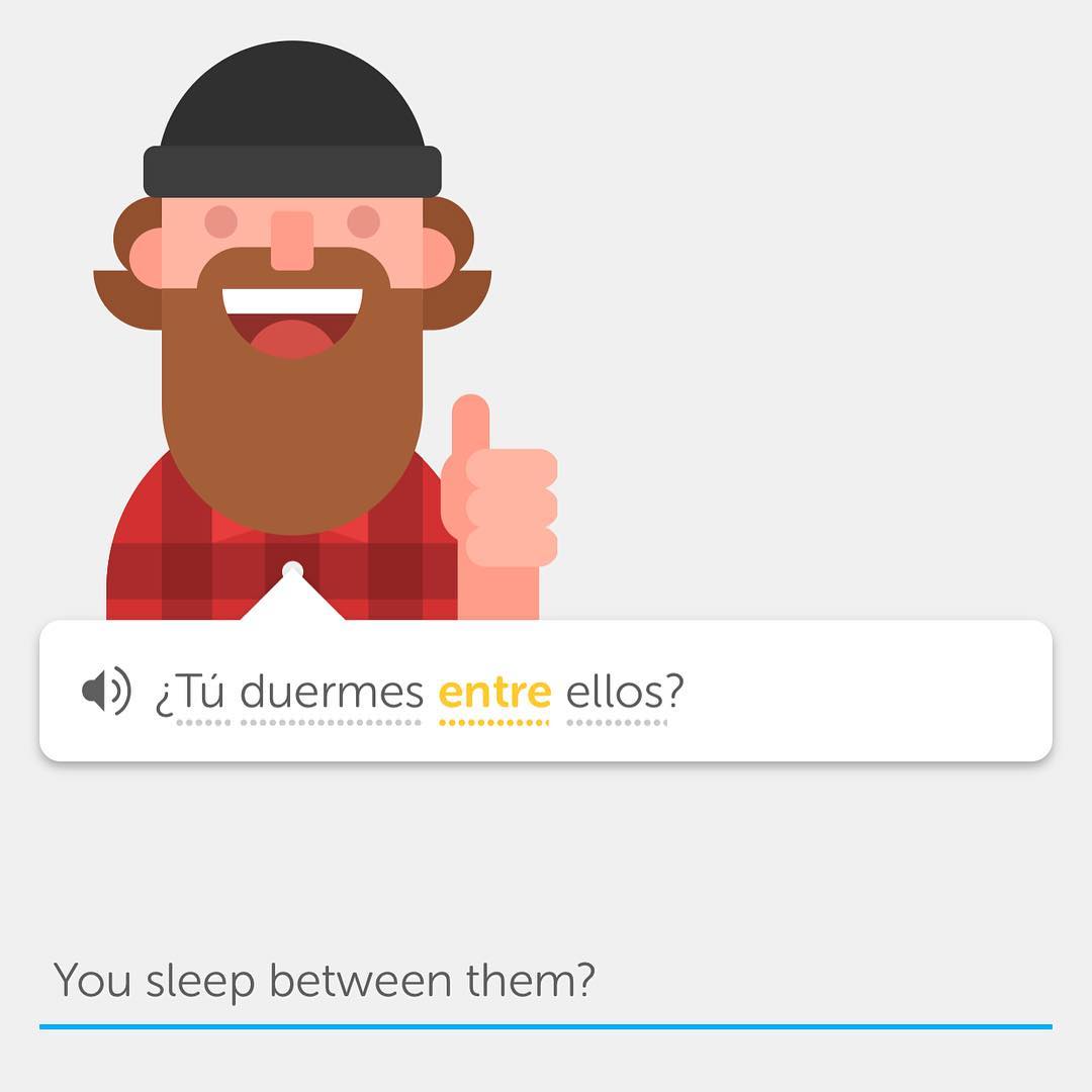 My Duolingo is getting racy!