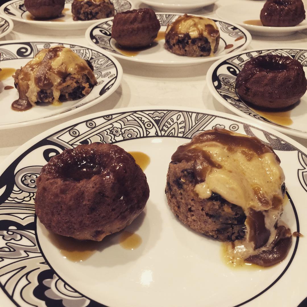 It's a British Christmas -- vegan sticky pudding and plum pudding. My contribution to @fel_raquel and Steve's dinner.