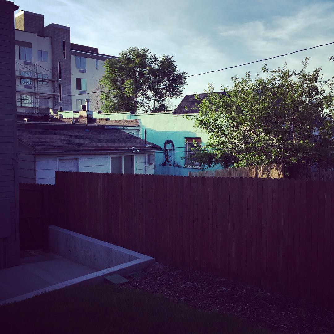 Neighbors added a wall tattoo.