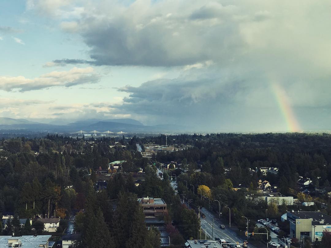#rainbow over #Vancouver
