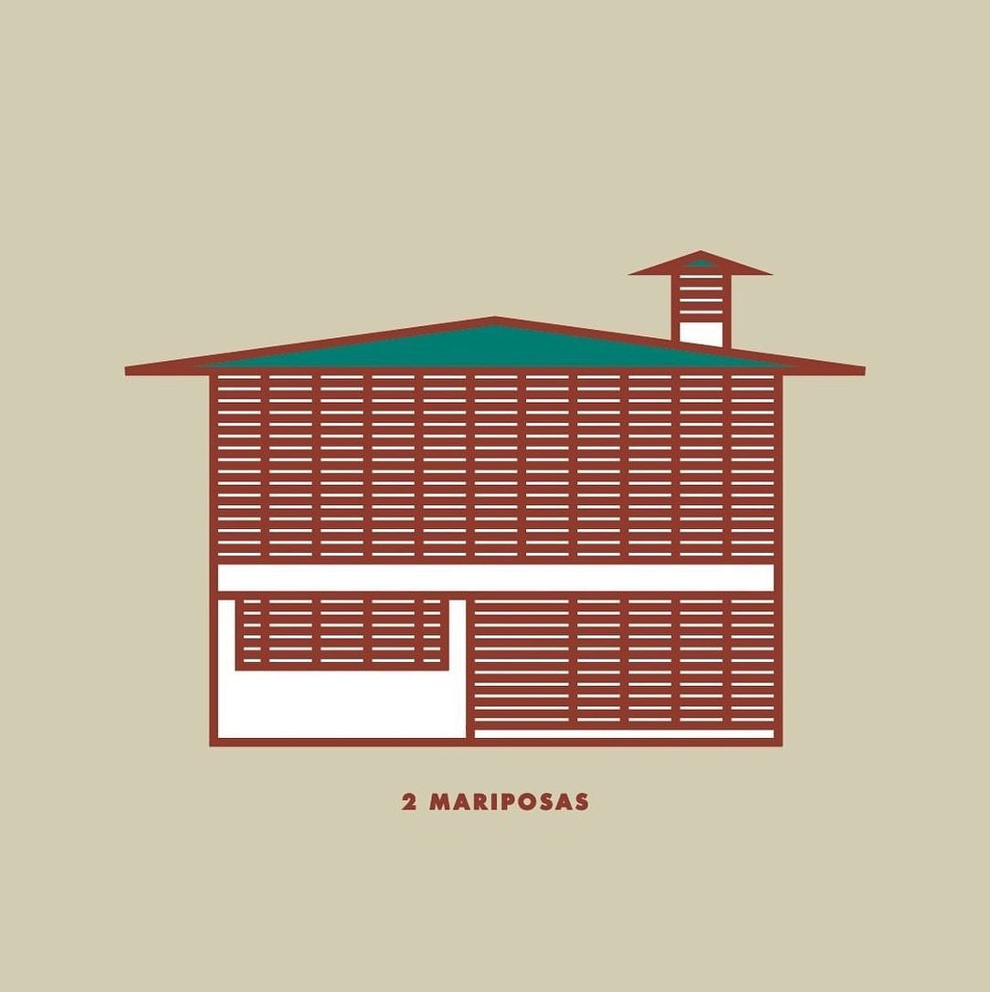 I asked @houselogos to turn a photo of 2 Mariposas into a minimal logo. It’s a building with lots of odd angles and shapes so it wasn’t easy but I loved how the final logo turned out. Swipe for origin