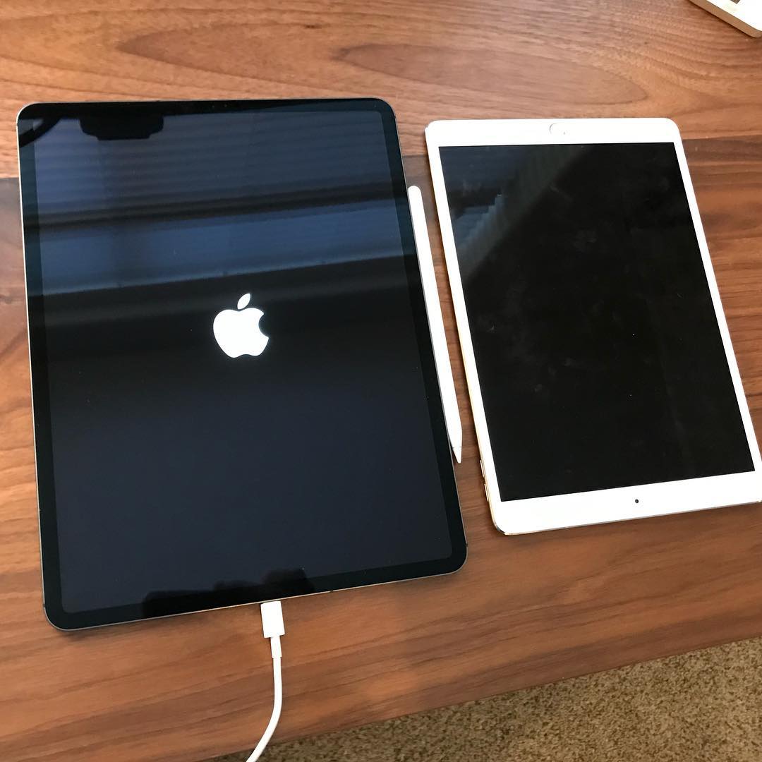 New “work” device (left). 😂