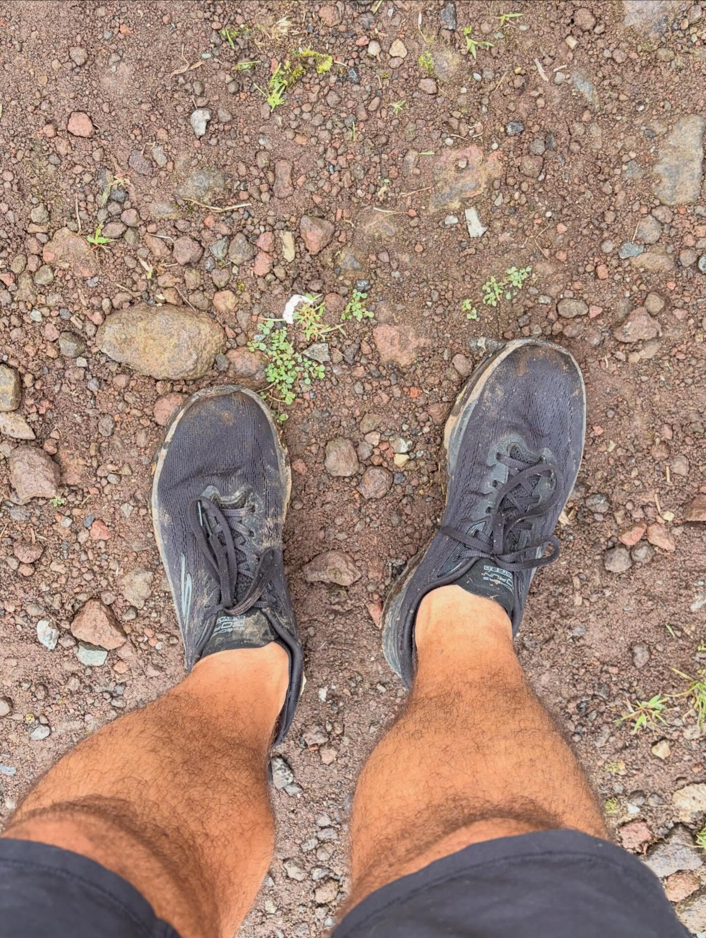 Chase’s first waterfall hike in the mud. He had no problem with the slippery path but he almost caused me to fall a few times with his excitement.