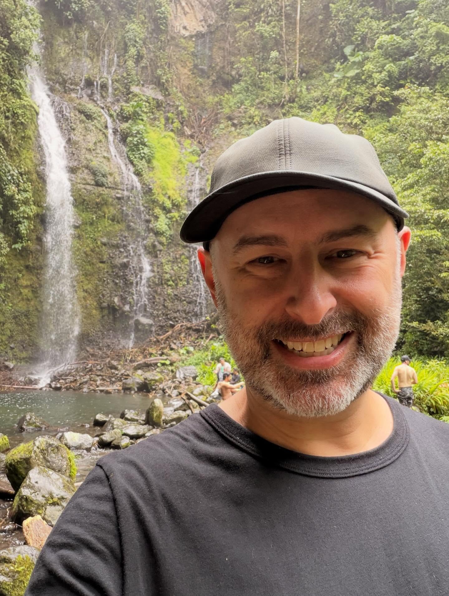 Chase’s first waterfall hike in the mud. He had no problem with the slippery path but he almost caused me to fall a few times with his excitement.