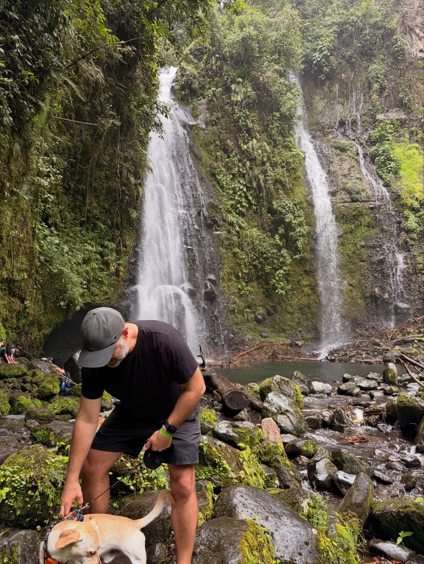 Chase’s first waterfall hike in the mud. He had no problem with the slippery path but he almost caused me to fall a few times with his excitement.