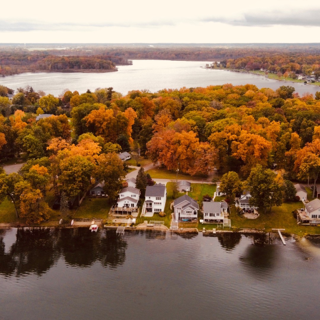 A beautiful fall day in Michigan. Drone flying by Caroline Worrall. Photo by me.